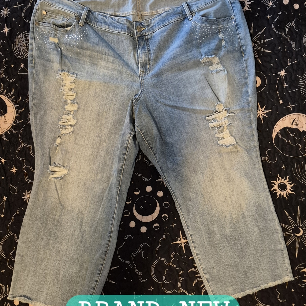 Brand NEW Torrid Women's Distressed Blue Jeans